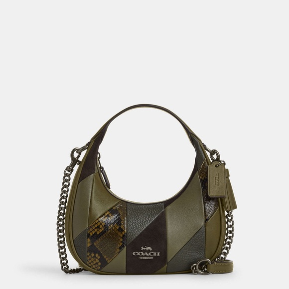Coach Handbags - ⭐️🖤NEW Coach Carmen Mini Crossbody Bag With Olive Patchwork CCE64.